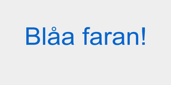 Blåa faran 55x13 BLÅ