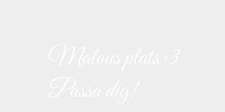 Malous plats 3Passa dig 42x20 VIT