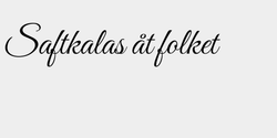 Saftkalas åt folket  100x20 SVART
