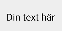 Din text här 51x12 SVART
