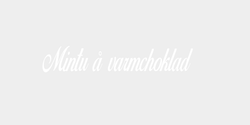 Mintu å varmchoklad  43x10 VIT