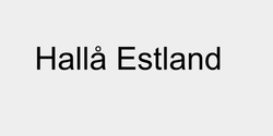 Hallå Estland 47x9 SVART