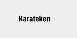 Karateken 33x9 SVART