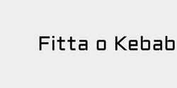 Fitta o Kebab 55x9 SVART
