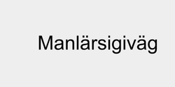 Manlärsigiväg   54x9 SVART