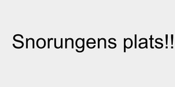 Snorungens plats 67x9 SVART