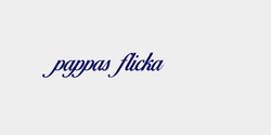 pappas flicka 27x7 MÖRKBLÅ