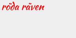 röda räven 40x11 RÖD