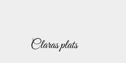 Claras plats 30x9 SVART