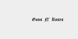 Guns N Roses 90x11 SVART