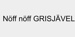 Nöff nöff GRISJÄVEL 76x9 SVART
