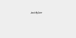 Jesus Is My Savior 33x8 SVART