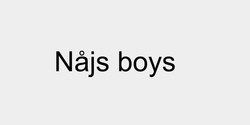 Nåjs boys  38x9 SVART