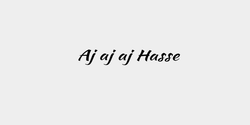 Aj aj aj Hasse 29x5 SVART