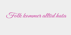 Folk kommer alltid hata 60x8 ROSA