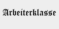 Arbeiterklasse 70x10 SVART