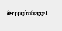 Soppgirobygget 95x13 SVART