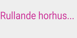 Rullande horhus  94x15 ROSA