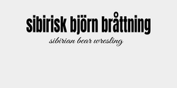 sibirisk björn bråttning 54x13 SVART SVART