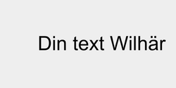 Din text Wilhär 52x9 SVART