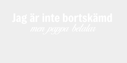 Jag är inte bortskämd 80x18 VIT VIT