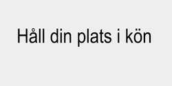 Håll din plats i kön 120x20 SVART