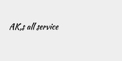 AKs all service  30x6 SVART