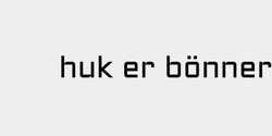 huk er bönner 59x9 SVART