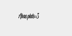 Alvas plats3 20x8 SVART
