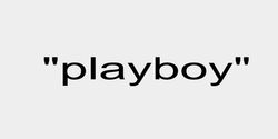 playboy   69x9 SVART