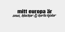 mitt europa är 35x7 SVART SVART