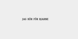 JAG  KÖR  FÖR  BJARNE 24x3 SVART