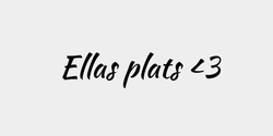 Ellas plats 3 43x9 SVART