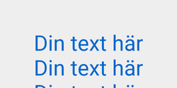 Din text här 41x33 BLÅ BLÅ BLÅ