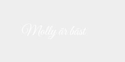 Molly är bäst 37x9 VIT