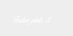 Fridas plats 3  25x6 VIT