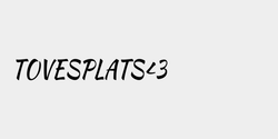 TOVESPLATS3 38x7 SVART