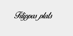 Filippas plats 37x9 SVART