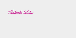 Mickaela betalar  25x5 ROSA