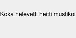 Koka helevetti heitti mustikoita 108x9 SVART