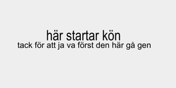 här startar kön 133x22 SVART SVART