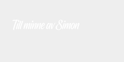 Till minne av Simon 36x8 VIT