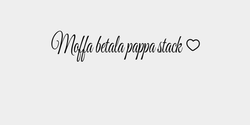 Moffa betala pappa stack 57x12 SVART