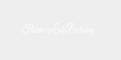Flickan i en Cole Porter sång 105x20 VIT