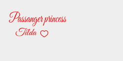 Passanger princess 33x16 RÖD RÖD RÖD