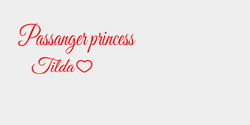 Passanger princess 33x16 RÖD RÖD RÖD