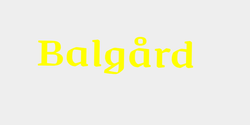 Balgård 50x15 GUL