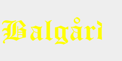 Balgård 53x15 GUL