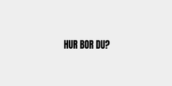 HUR BOR DU 60x15 SVART