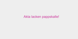 Akta lacken pappskalle 35x4 ROSA